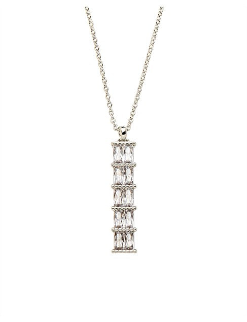 Gregory Ladner Chain Necklace CZ Pendant